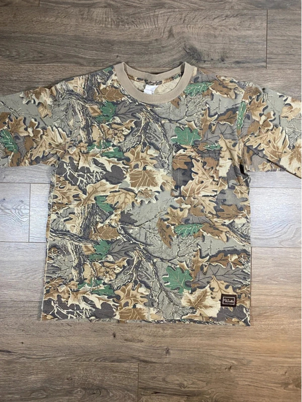 Vintage Walls Advantage Timber Camo Pocket T-Shirt Men's M USA Made Y2K